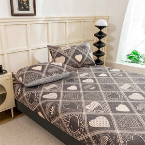 Commercio all'ingrosso 1800 filo di lusso egiziano microfibra lenzuolo stampato floreale Super morbido profondo tasca 4 pezzi Home Hotel - Product Image 4