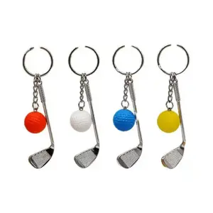 Wsnbwye golf cart keychain Anime fan gift Ball Club golf cap with magnetic ball marker business design Keychain
