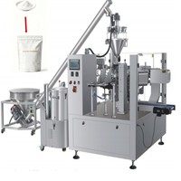 Machine automatique verticale pour l'emballage de poudre, le remplissage de sachets de curry, de café, de piment, de protéines et de sucre, et le conditionnement de sachets de lavage, à haute efficacité