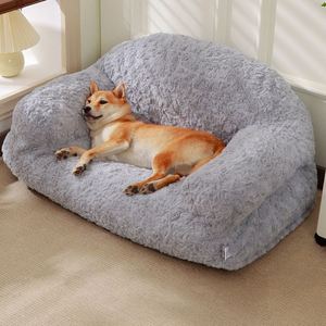 Luxury Modern Orthopedic Memory Foam <b>Dog</b> <b>Bed</b> Small/Medium <b>Dogs</b> Rabbit Plush Pearl Cotton Pet Furniture <b>Sofa</b> Design - Product Image 6