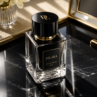 Flacons de parfum de luxe en verre 30ml 50ml 100ml, flacon vaporisateur rechargeable unique avec boîte, flacon de parfum en verre de luxe vide
