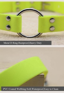 NiBao fácil de plástico limpia <span class=keywords><strong>Collar</strong></span> de perro de goma de la sensación de perro de <span class=keywords><strong>Collar</strong></span> de hebilla de Metal O anillo - Product Image 3