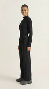 Pantaloni su Misura <span class=keywords><strong>con</strong></span> Basso MOQ, Lunghezza Interna 76cm, Design Plissettato, Vita Elastica, Pantaloni Formali <span class=keywords><strong>con</strong></span> Tessuto Elasticizzato - Product Image 3