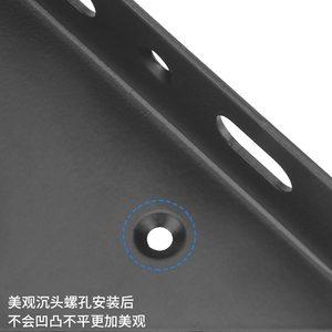 Sike Yuan Équerre d'angle multifonctionnelle épaissie à trois côtés, support triangulaire à 90 degrés, quincaillerie de renforcement plaquée - Product Image 2