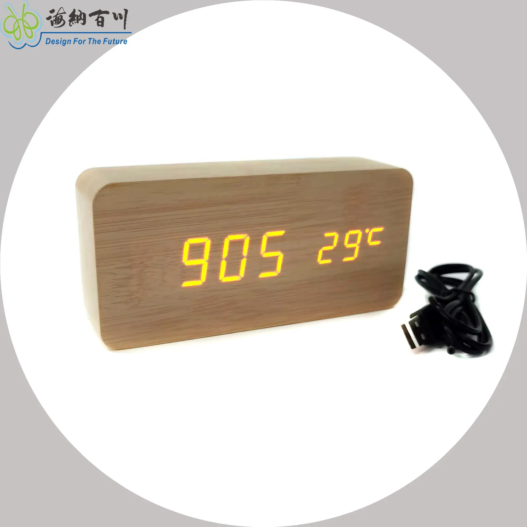 Digital alarm / smart digital clock LED WOODEN ALARM CLOCKS