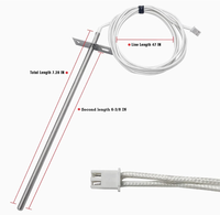 Sonde RTD, PG24-44, pièces de rechange pour barbecue Camp Chef, capteur de température pour fumoir, sonde en acier inoxydable résistant à la chaleur