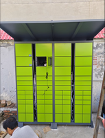 Casier intelligent pour colis électroniques avec serrure électronique, homologué FM, 18 compartiments pour un stockage sécurisé des colis
