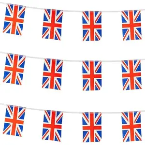 Wholesale Custom Logo Printing Pennant String Shape String Flag Bunting PVC Flag Banner