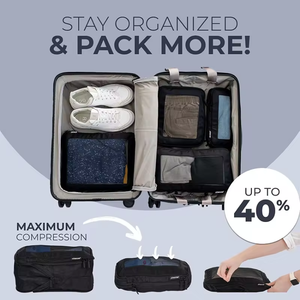 Resistente al agua y al desgarro Lavable Ahorre espacio Equipaje Expandible Compresión de viaje Cubos Bolsa de viaje - Product Image 3