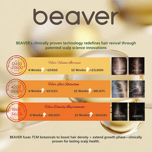 Traitement capillaire contre la perte de cheveux à base de plantes Beaver, solution nutritive, cuir chevelu intense, végétalien, botanique, gingembre, sérum de croissance capillaire naturel pour tous les types de cheveux - Product Image 2