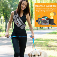 Pochette de dressage pour chien OEM portable et légère avec distributeur de sacs à déjections intégré