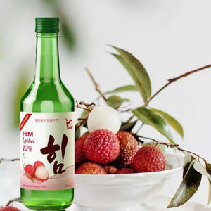 Him Lychee Soju 360ml Refreshing Experience Unique <b>Blend</b> Sweet Fresh Lychee Traditional Soju Flavors Primary Alcohol <b>Bottle</b> - Product Image 2
