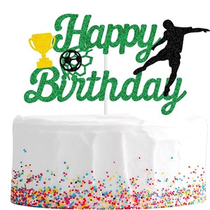 <span class=keywords><strong>D</strong></span>écorations de gâteaux de football avec but et maillot pour fêtes de match et anniversaires - Product Image 5