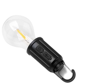 Offre Spéciale filament ABS 3000K 100LM accrocher trois étapes lumière de gradation recharge Type C solaire led lanterne LED lampe de camping - Product Image 1