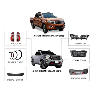 Kit de Carrocería Completo para Nissan Navara NP300 2016 <span class=keywords><strong>2017</strong></span> 2018 2019, Estilo Facelift, Actualización al Diseño 2021 - Product Image 2