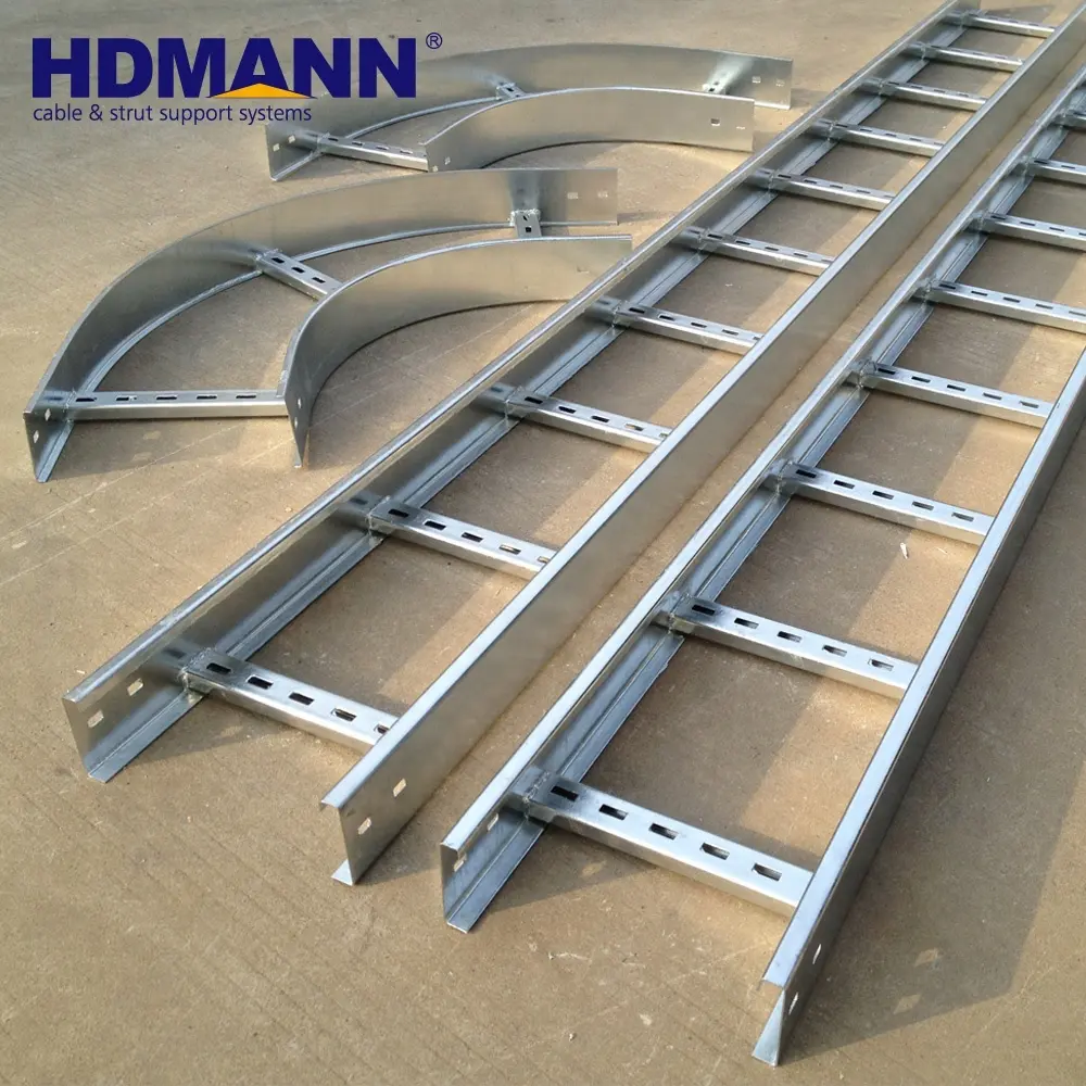 Frp Cable Tray Ladder galvanized cable ladder cable Tray Size accessories and fittings