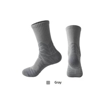 Chaussettes de basketball en tissu éponge pour hommes, chaussettes athlétiques épaisses et rembourrées 168N, antidérapantes, absorbant la transpiration, chaussettes de sport pratiques