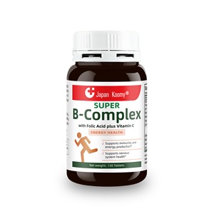 קומפלקס B מותאם אישית עם ויטמין C וחומצה פולית להמרת מזון לאנרגיה, בריאות אנרגיה, 150 טבליות קומפלקס B - Product Image 4