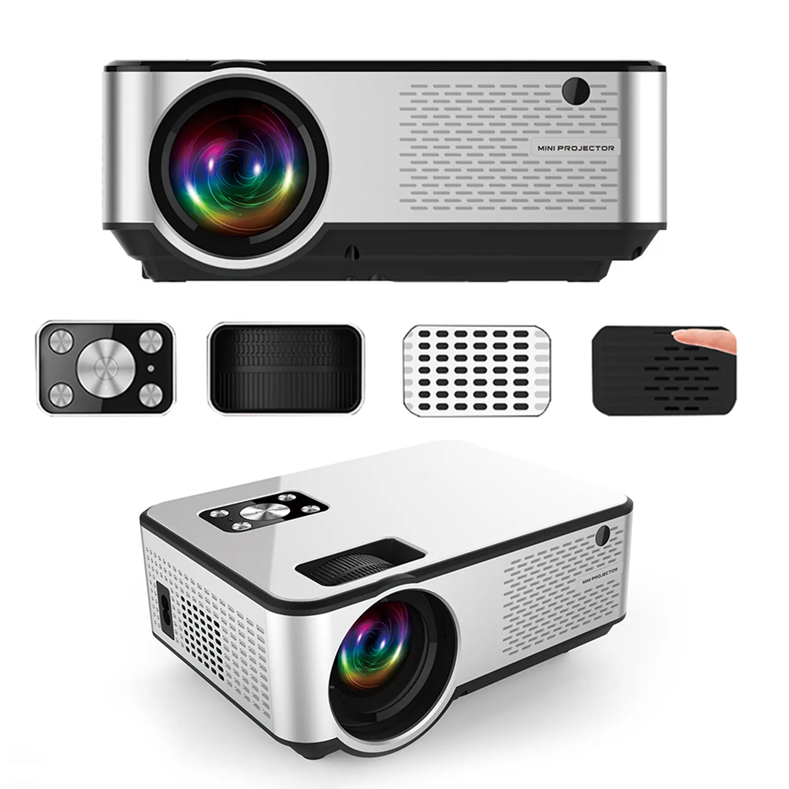 Home Theater C9 LCD Projector 1080p Full HD Video Projector Home Cinema Smart Phone Projector Mini Big Screen Beamer