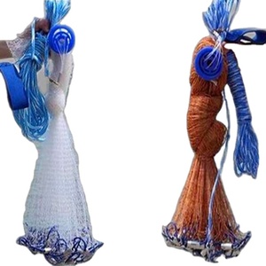 Giá bán buôn Lưới đánh cá mồi dễ dàng Ném Tay đúc mạnh mẽ nylon lưới + Sinker cá bẫy Cast Net - Product Image 1