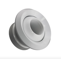 Diffuseur de buse à Jet réglable en aluminium de Ventilation CVC de haute qualité avec amortisseur de contrôle du Volume d'air en forme de secteur