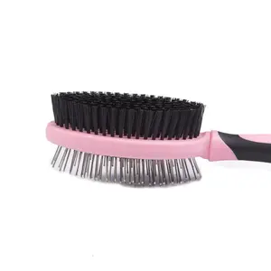 Dog Grooming Pin Brush Cat Dog Grooming Massage Brushes Double-Sided Spring Comb Shedding Grooming Tools
