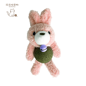 New Eco-Friendly Wood &amp; Plush <strong>Catnip</strong> Ball Doll <strong>Toy</strong> for Cats-Daily Use Self-Entertainment &amp; Chewing - Product Image 1