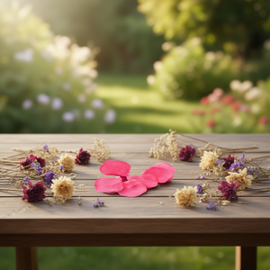 Pétales en tissu Iln 4,0 cm fuchsia 144 pièces fleurs séchées - Product Image 3