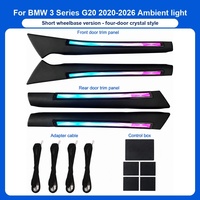 Kit d'éclairage d'ambiance LED pour voiture RGB 64 couleurs, éclairage d'ambiance pour tableau de bord AC 22 en 1 pour BMW Série 3 G20 2023-2025 Symphony
