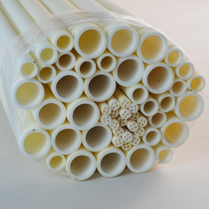 Resistente al Calore fino a 1800 ° Tubo in Ceramica di Allumina Al2O3 ad Alta Purezza 99% 99.5% per Forni ad Alta Temperatura - Product Image 1