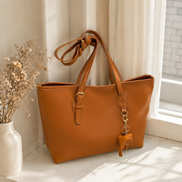 Nouveau Sac Fourre-tout Superposé en Cuir PU 2026 pour Femme, Grande Capacité, Sac à Bandoulière Texturé avec Fermeture Éclair, Utilisation Quotidienne