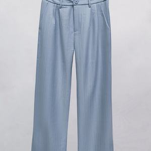 Pantalones de Traje Casuales para Mujer al por Mayor, Personalizados OEM/ODM, Pantalones de Cintura Alta para Mujer - Product Image 4