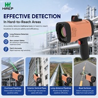 Detector de Gas Metano Portátil de Alta Precisión HIREP, Tecnología Infrarroja, Detección de Fugas de CH4, Batería Recargable