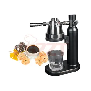 Mesin Espresso cepat panas 19bar, pembuat kopi portabel ekstraksi tekanan tinggi, pembuat Espresso dengan meteran tekanan ekstraksi