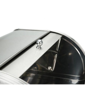 Ensemble de rangement personnalisé en acier inoxydable grande capacité, boîte à pain rétro ronde <span class=keywords><strong>avec</strong></span> poignée en acier au carbone et <span class=keywords><strong>couvercle</strong></span> - Product Image 3