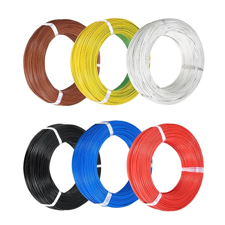 300V gomma di silicone in fibra di vetro intrecciare cavo 16 18 20 22 24 26 AWG silicone filo elettrico