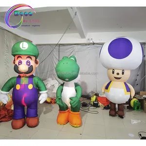 Anime jeu champignon homme <span class=keywords><strong>costume</strong></span> gonflable dessin animé en mouvement - Product Image 1
