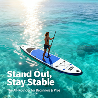 Nouvelle conception, planche de paddle gonflable complète pour femmes et filles, rose, PVC, 335 cm, stable, pour sports nautiques, surf, loisirs