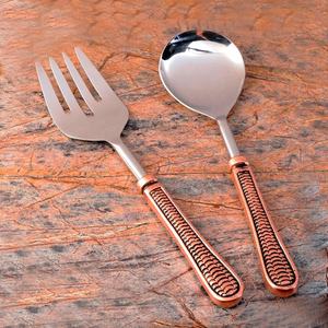 Luxury Cutlery Set Plain Taper Handle Antique <b>Gold</b> Flatware Set Royal Stainless Steel Cutlery Set with Soild Handle - Product Image 5