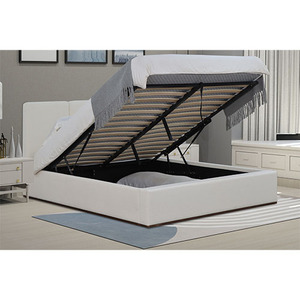 KNIGHTSBRIDGE Modern Ottoman <b>Bed</b> with <b>Gas</b> <b>Lift</b> <b>Bed</b> Storage King Queen Double <b>Single</b> Sizes Wooden Frame Velvet Fabric Upholstered - Product Image 6