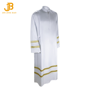 Gaun Paduan Suara Putih Poliester Grosir 2025 Jubah Gereja Buatan Khusus - Product Image 4