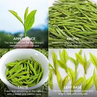 Thé vert Anji à grandes feuilles de qualité sélectionnée, directement de l'usine, 2622 80G, pour la consommation quotidienne et à faible amertume