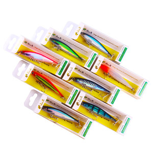 Juego de 8 Señuelos de Pesca Tipo Minnow de 8CM y 5.5G, Señuelo Duro de Largo Alcance, Señuelo de <span class=keywords><strong>Hundimiento</strong></span> para Pesca de Profundidad - Product Image 1