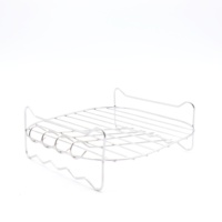 Accessoires pour friteuse Pack de cuisson à la vapeur polyvalent avec 4 brochettes Grille de torréfaction