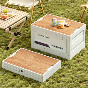 Boîte de rangement pliable multifonctionnelle pour le camping en voiture, les voyages en plein air, grande capacité - Product Image 3