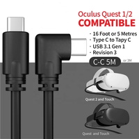 Cable VR Stream Link para auriculares y PC, accesorios 1/2, USB A tipo C, 16 pies, 5 metros, negro, para Oculus/metanquest 3,0