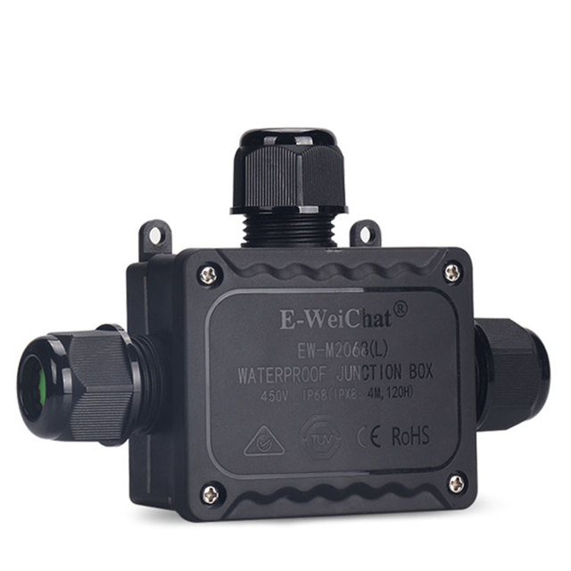 T Type IP68 Waterproof Junction Box 3 Port Heavy Duty Box for Underground Buried & Tunnel Lights