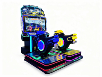 Simulateur de course moto à mouvement complet de luxe de haute qualité, console de jeu d'intérieur à monnayeur, simulateur de conduite divertissant pour centre commercial