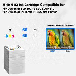 Cartouche d'encre compatible IBEST HP10 <span class=keywords><strong>82</strong></span> compatible avec les imprimantes <span class=keywords><strong>HP</strong></span> Designjet 500 500PS 800 800P 510 P815mfp HP820mfp Tinta - Product Image 2