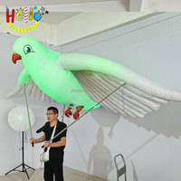 Costume de défilé d'animaux gonflable personnalisé marionnette gonflable de pigeon avec lumière LED